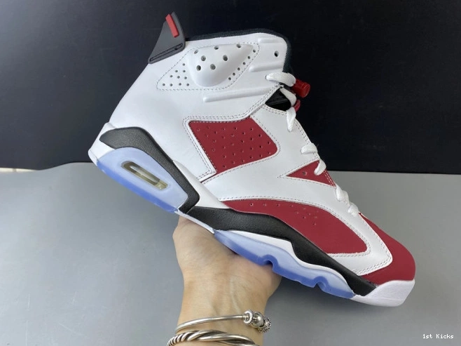 1st Kicks AIR 'CARMINE' 384664-160 RETRO 2014 JORDAN 6 0731